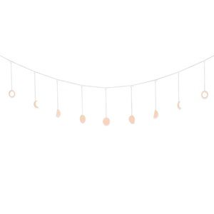 Gold Moon Phases Wall Art - Boho Gold Shining Moon Garland Wall Decor
